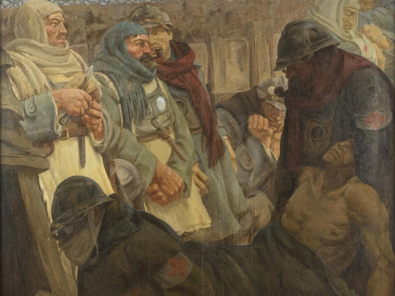 1872-Giovanni Battista Costantin - Nella trincea